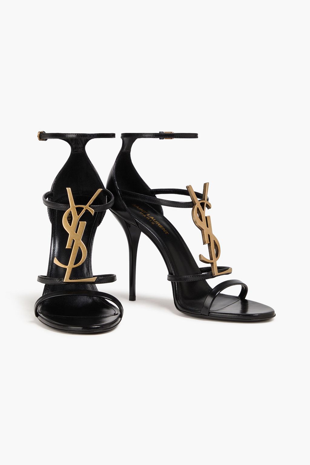 SAINT LAURENT Cassandra embellished leather sandals