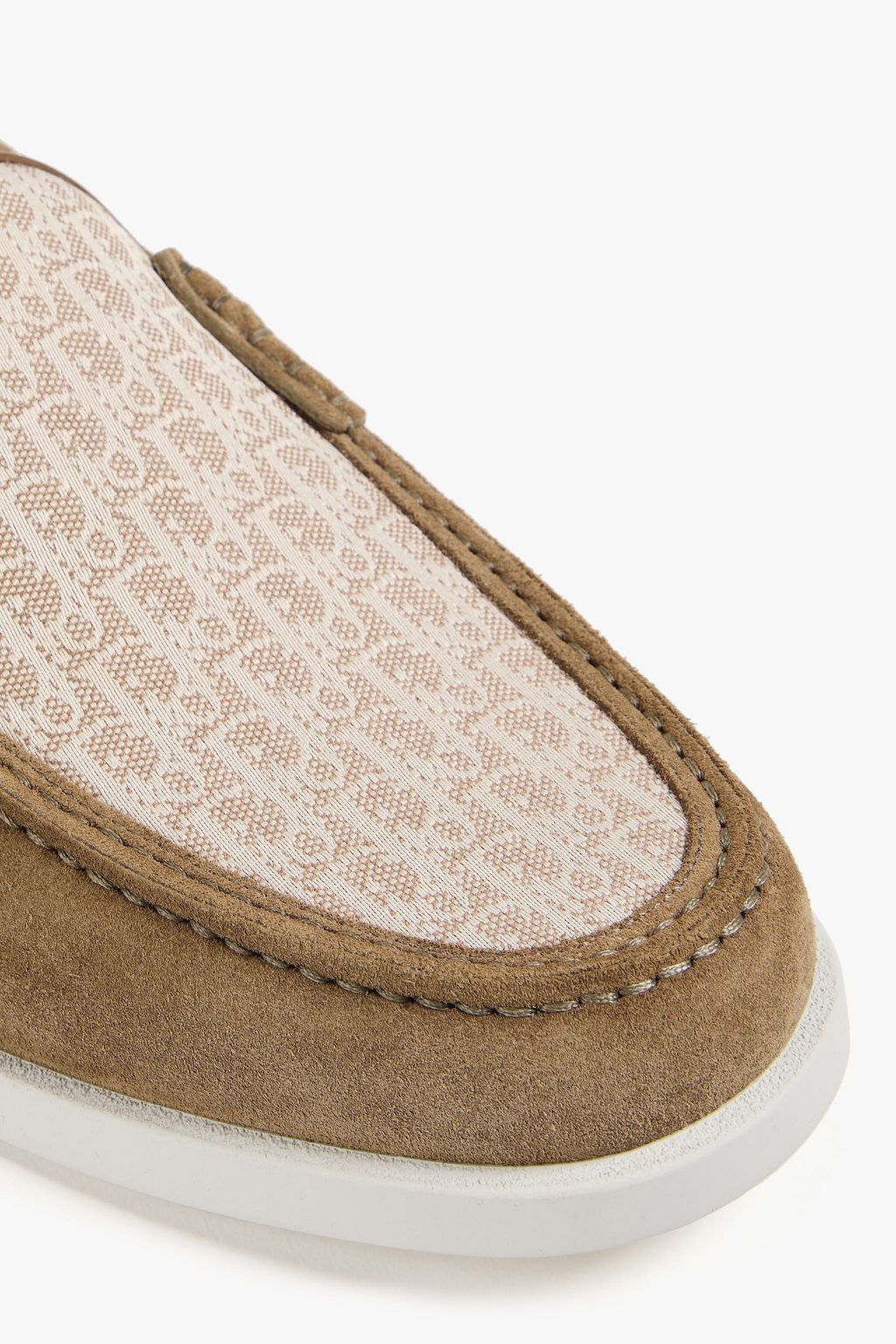 DIOR HOMME Granville suede and jacquard loafers