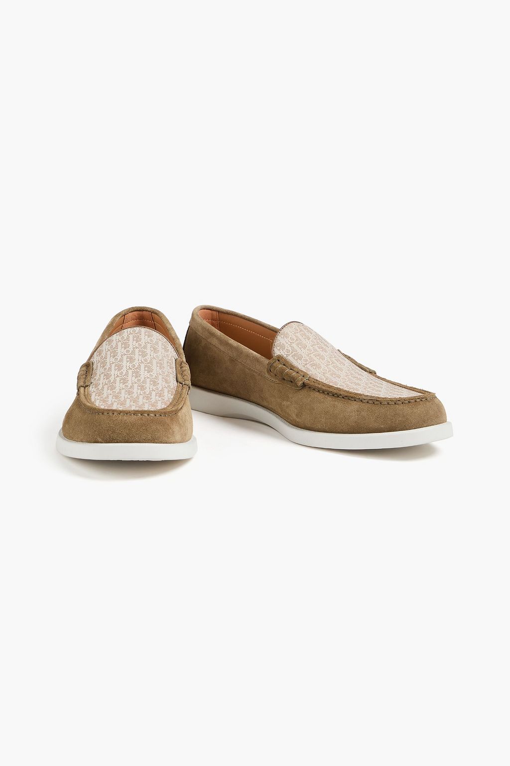 DIOR HOMME Granville suede and jacquard loafers