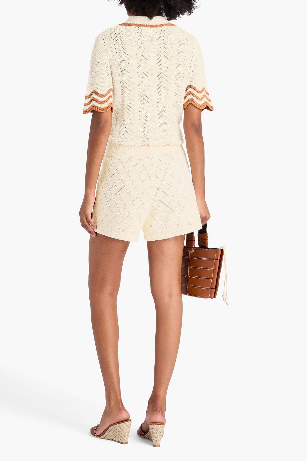 ZIMMERMANN 透かし編みニット ショートパンツ