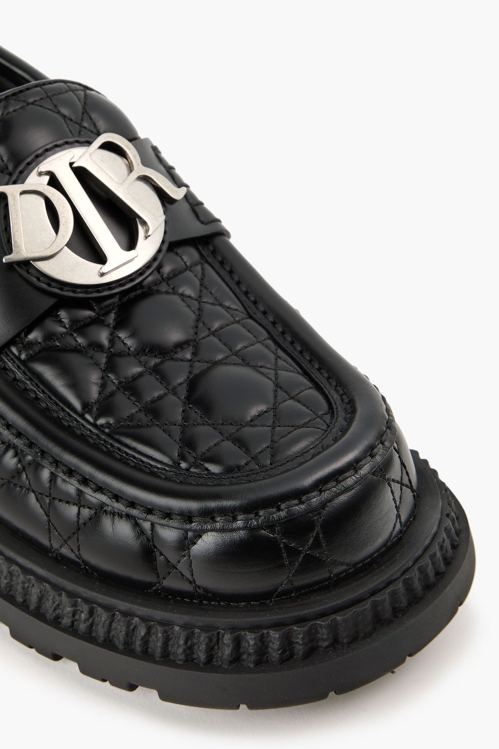 DIOR HOMME حذاء لوفر من الجلد مزركش ومبطّن