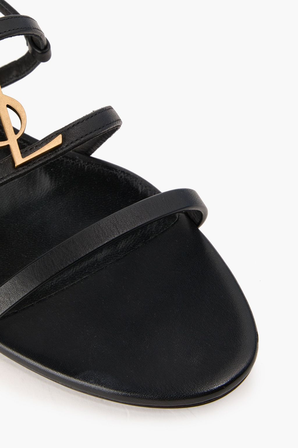 SAINT LAURENT Cassandra embellished leather sandals