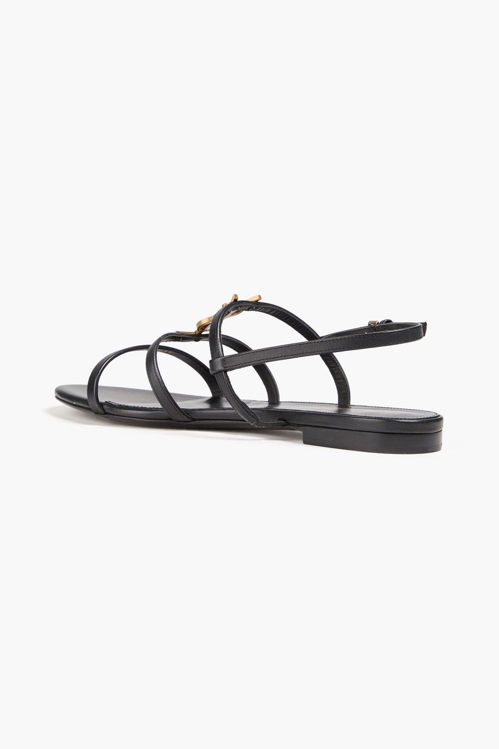 SAINT LAURENT Cassandra embellished leather sandals
