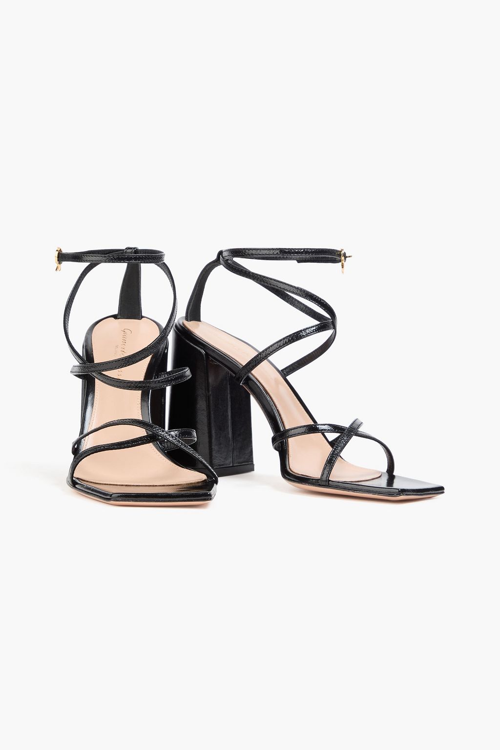 GIANVITO ROSSI グロスレザー サンダル