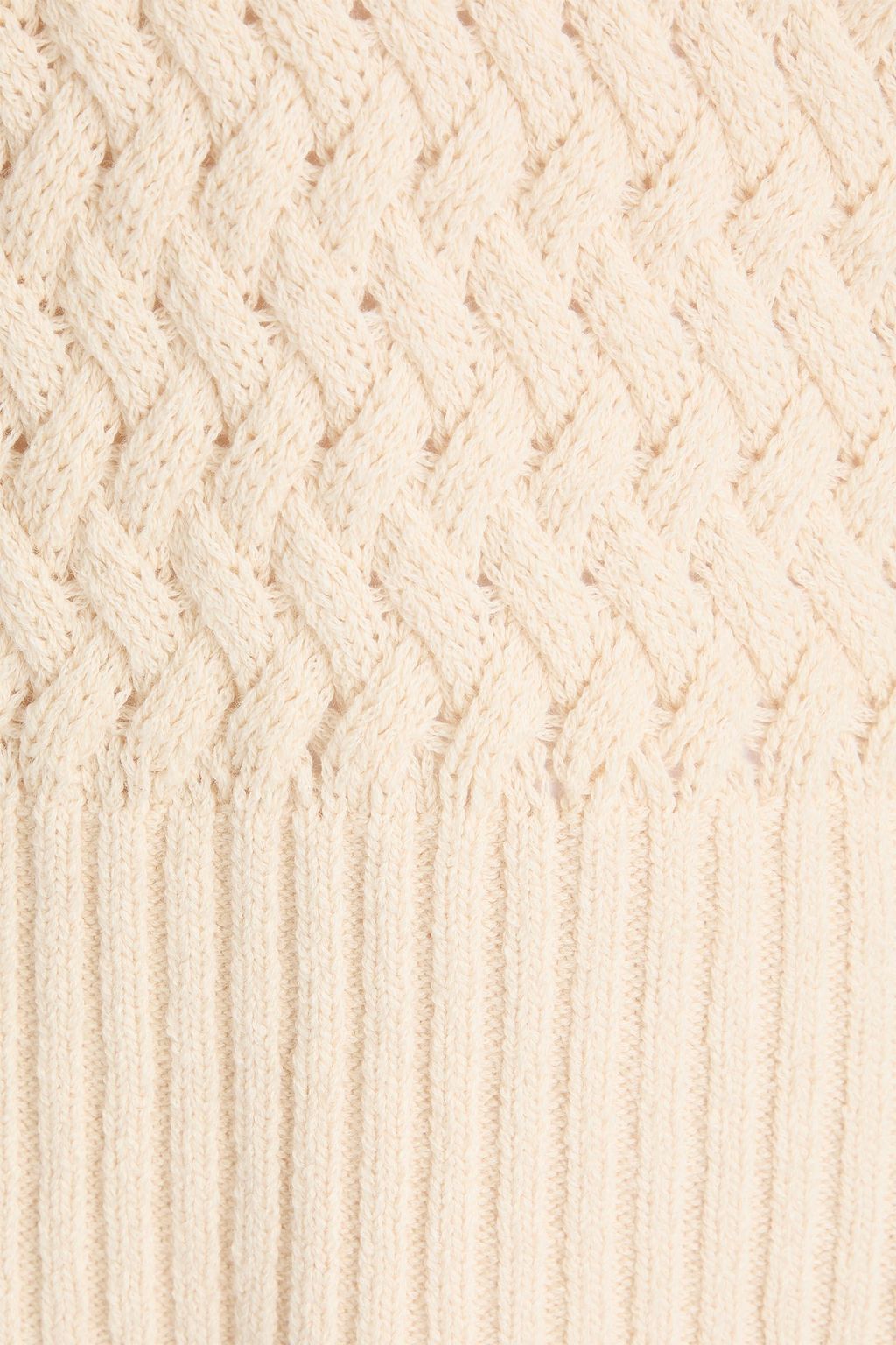 ZIMMERMANN Wool and cotton-blend turtleneck sweater