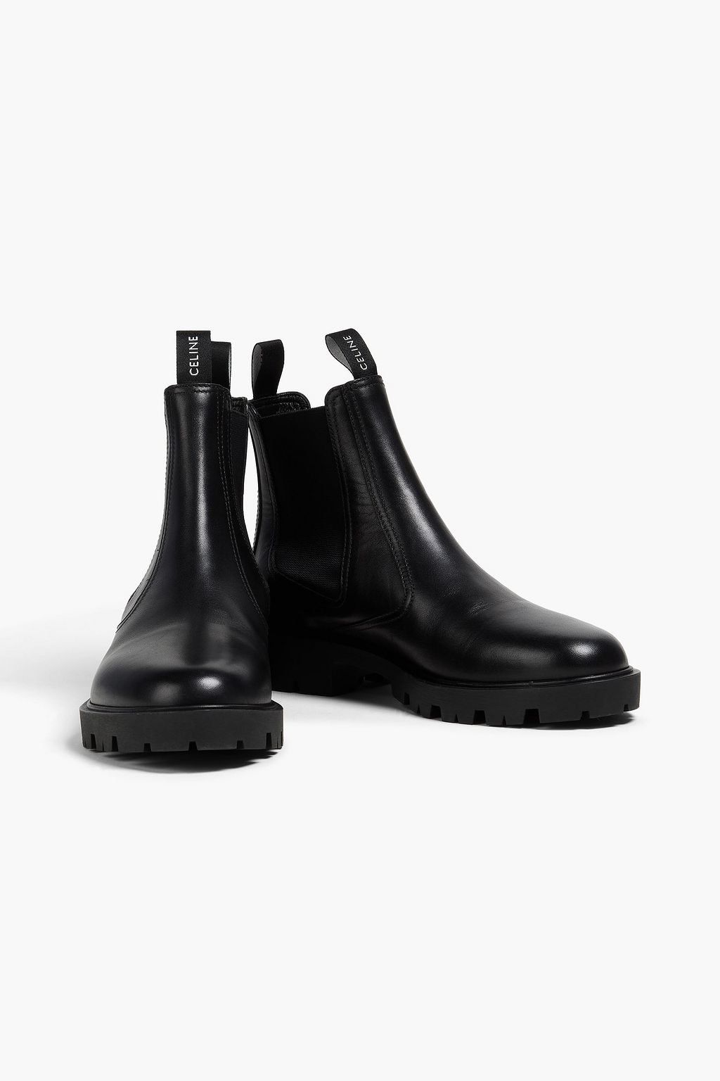 CELINE Leather Chelsea boots