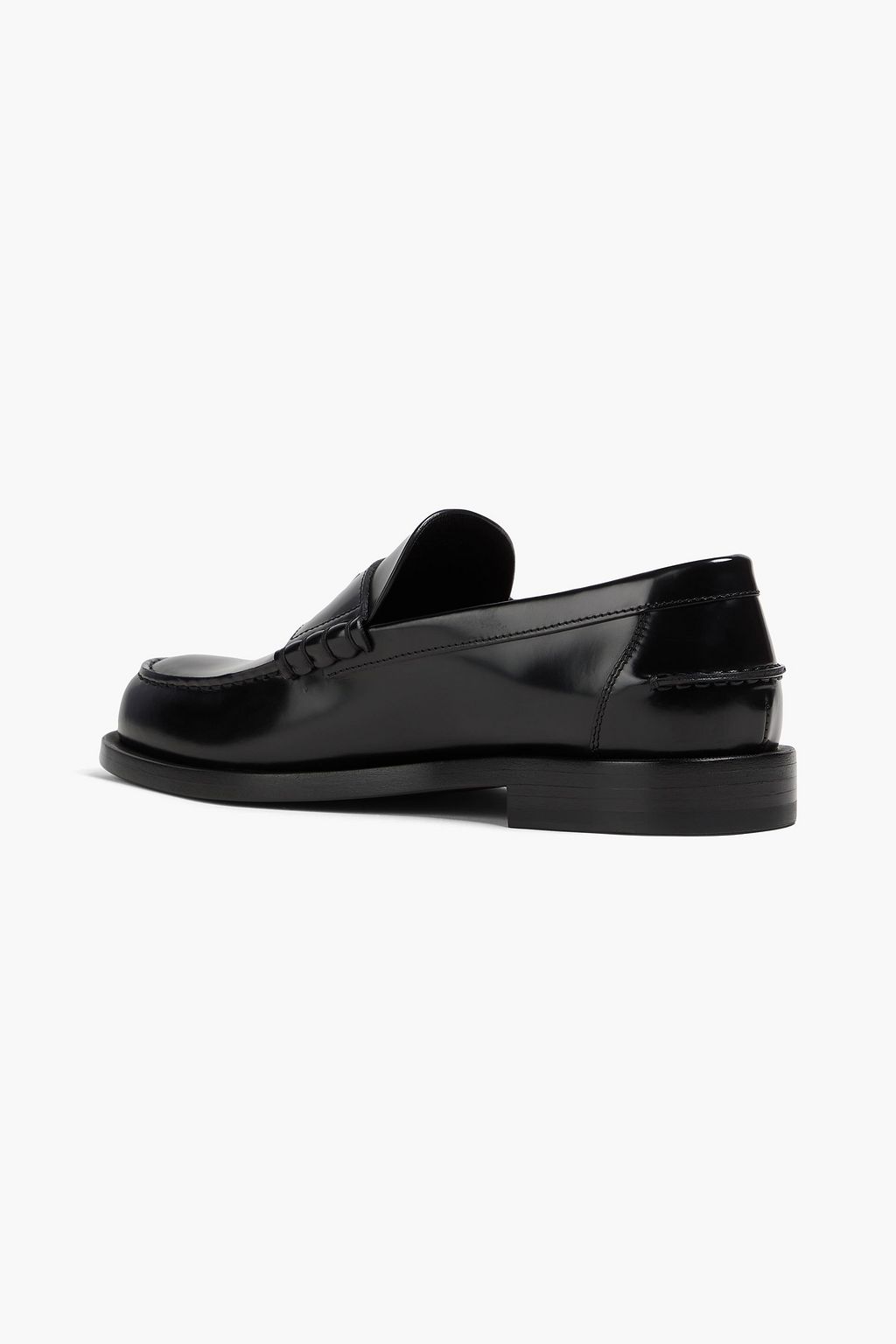 GIVENCHY Embellished glossed-leather loafers
