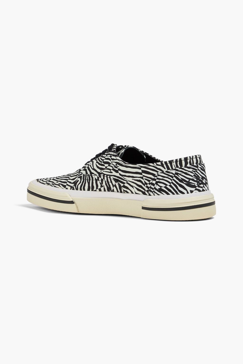 CELINE Elliot zebra-print canvas sneakers