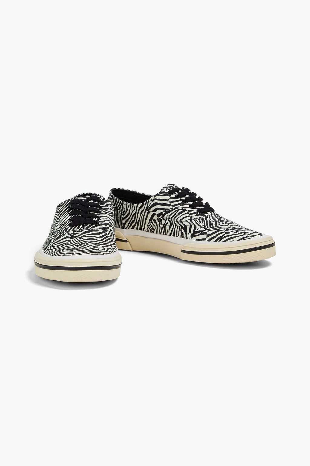 CELINE Elliot zebra-print canvas sneakers