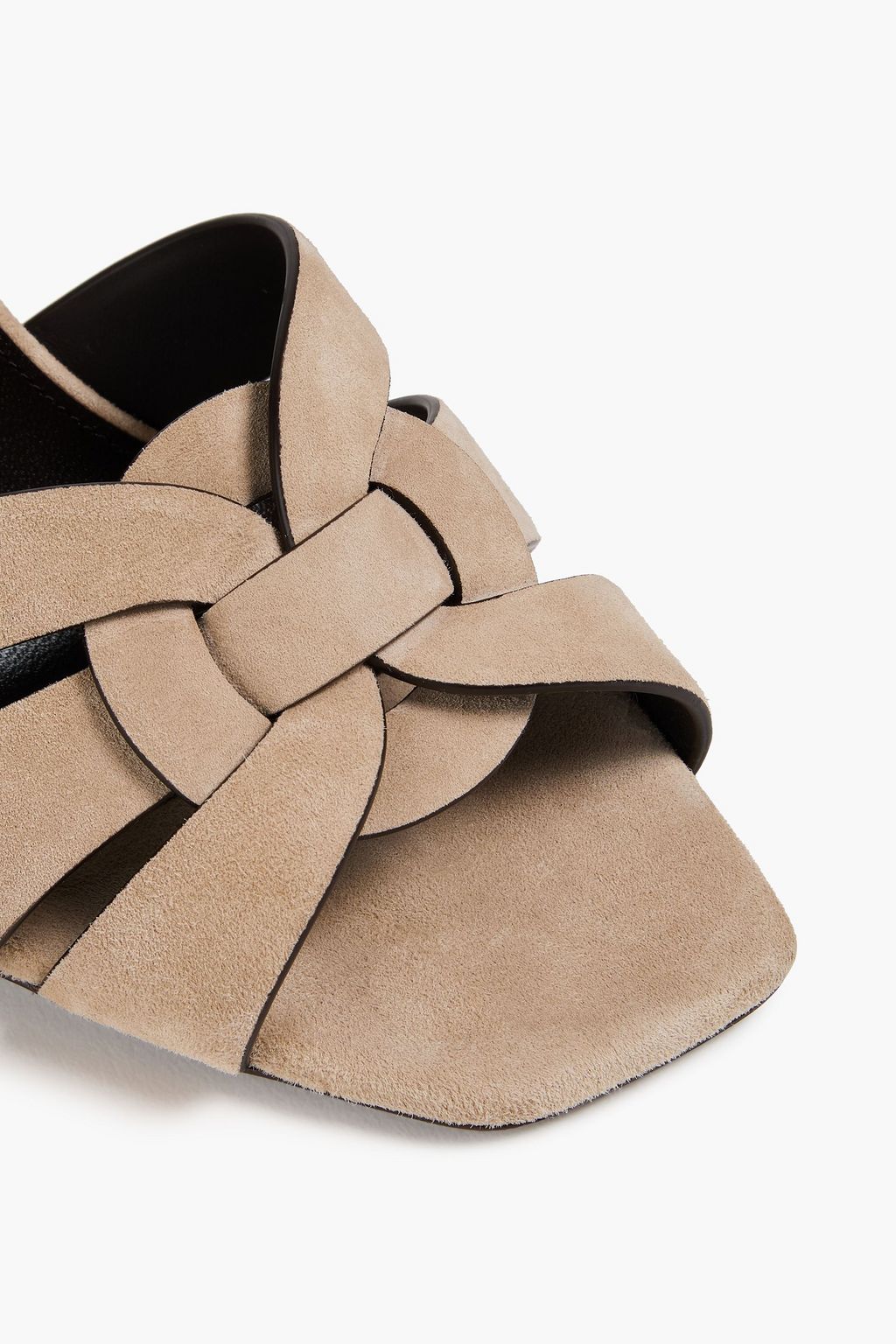 SAINT LAURENT Tribute suede mules
