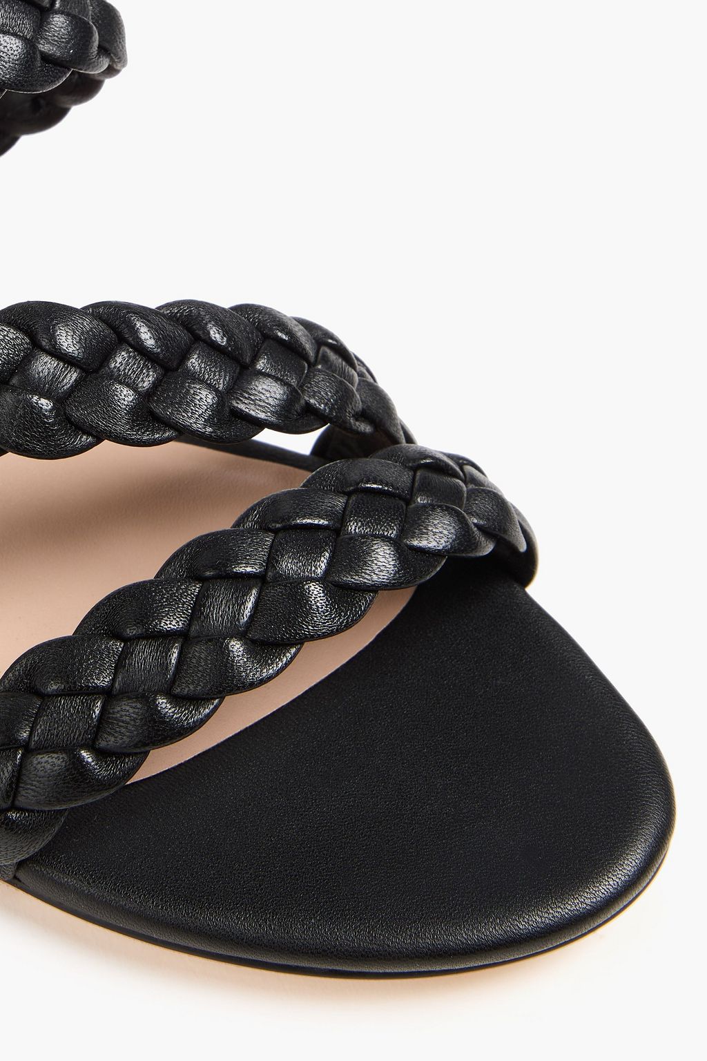 STUART WEITZMAN صندل "توسكان 35" من الجلد المجدول