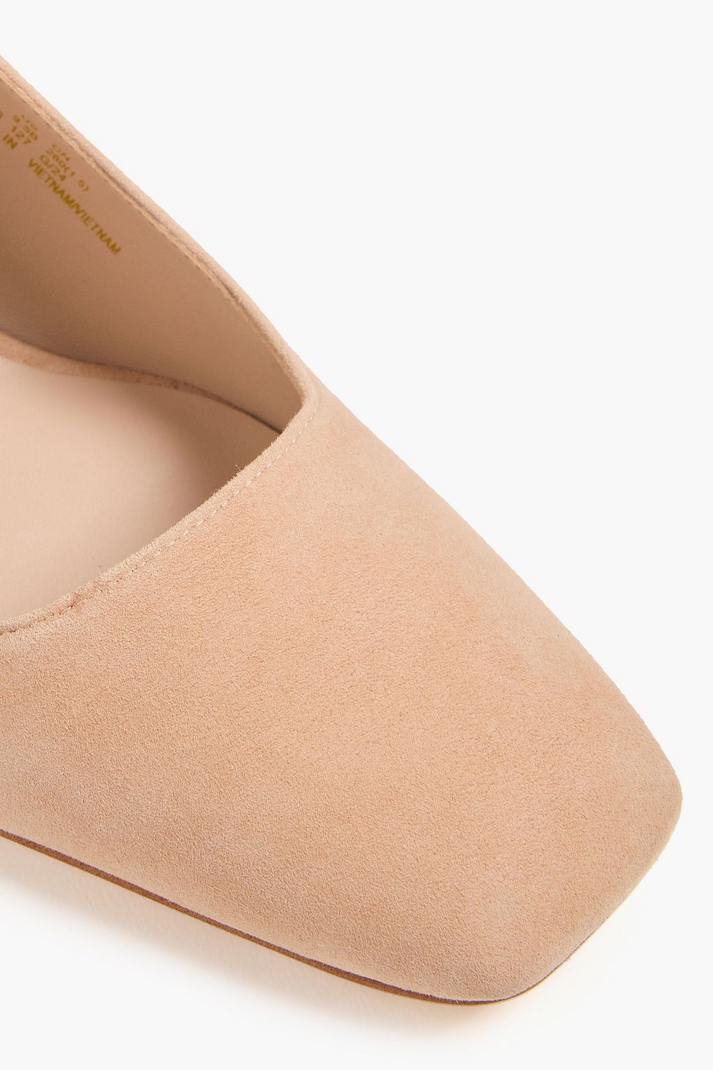 STUART WEITZMAN 장식 디테일 스웨이드 슬링백 샌들
