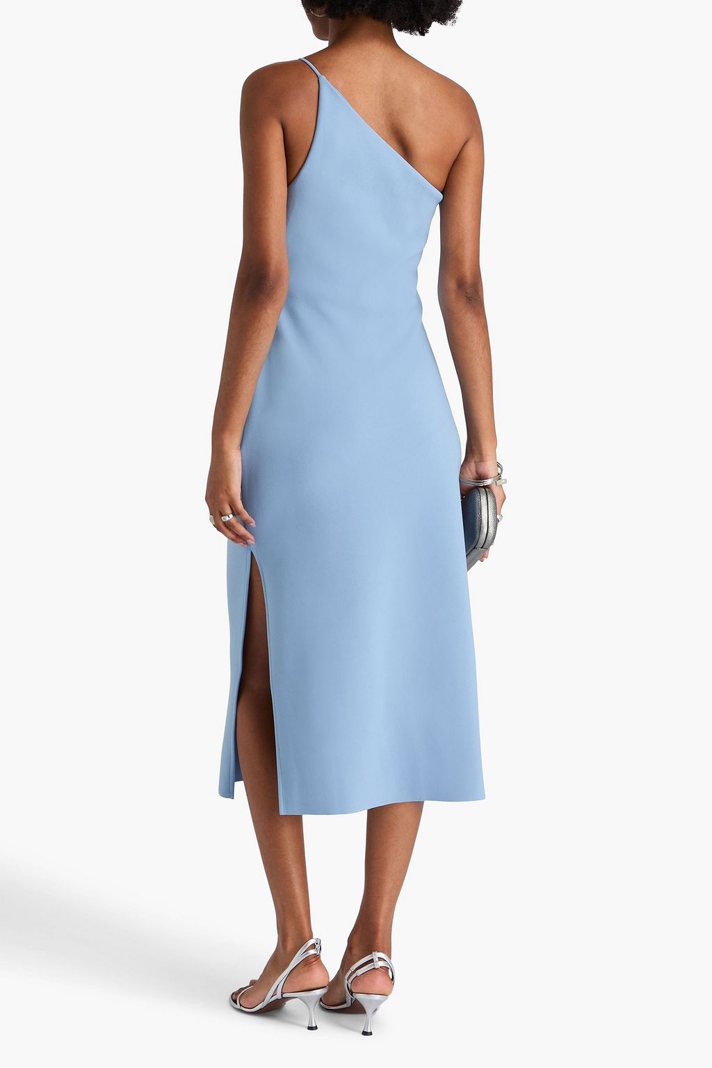 BEC & BRIDGE Nala one-shoulder ruched stretch-crepe midi dress