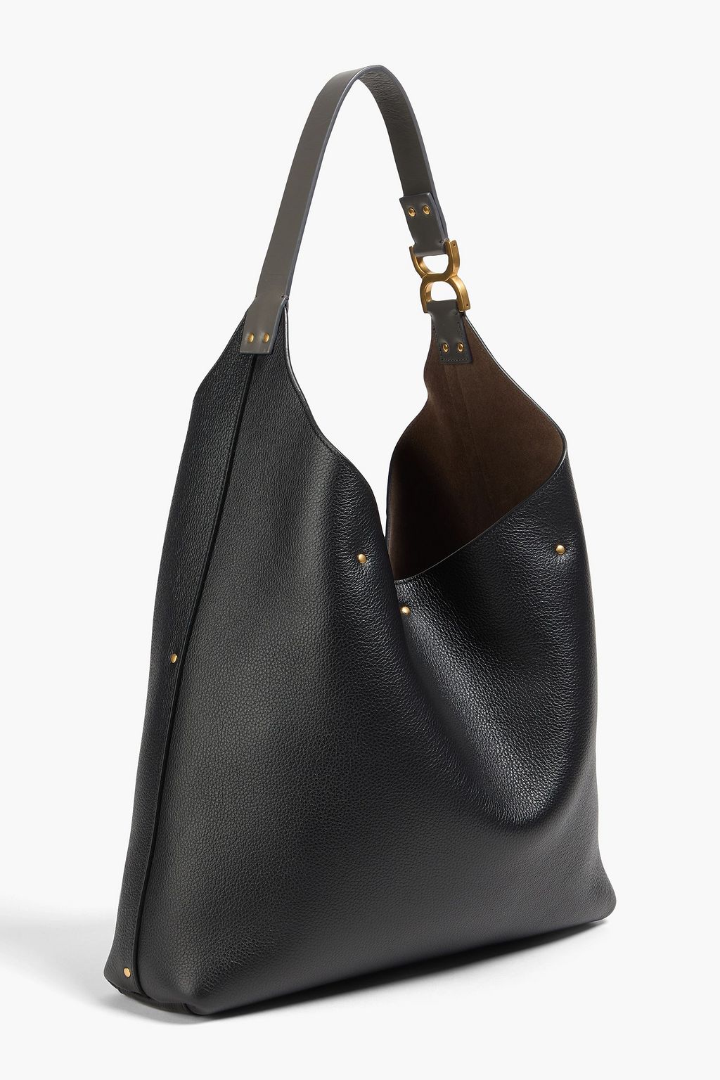 CHLOÉ Marcie pebbled-leather shoulder bag