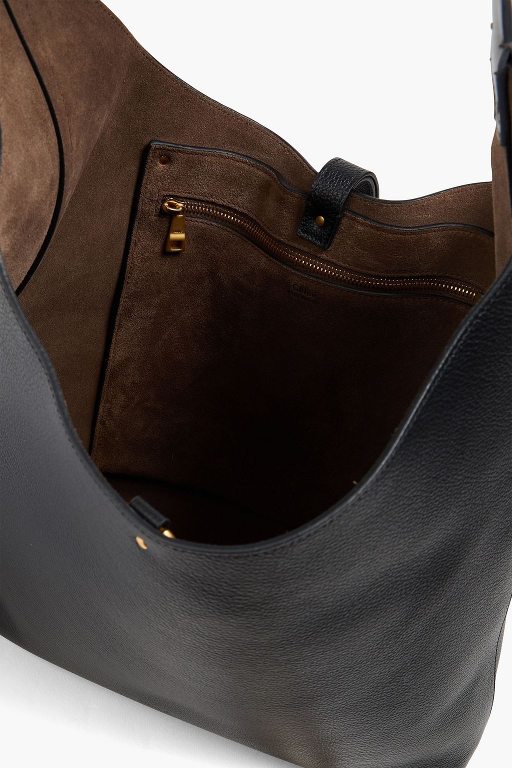 CHLOÉ Marcie pebbled-leather shoulder bag