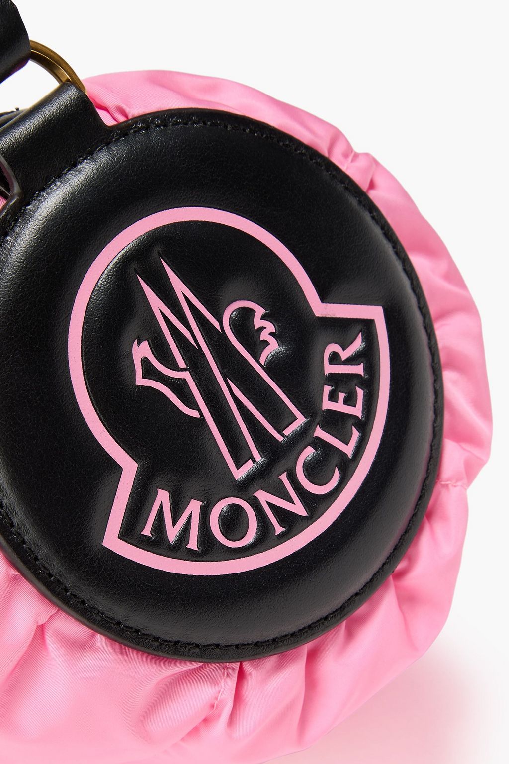 MONCLER Keoni quilted shell and leather cross-body bag
