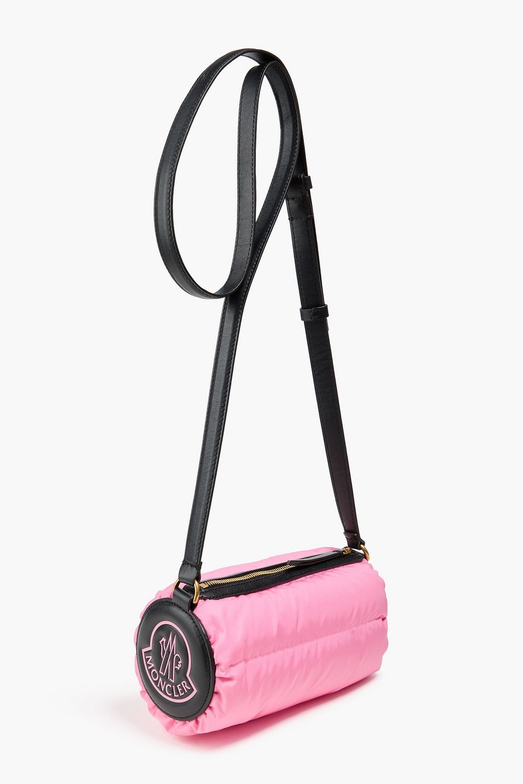 MONCLER Keoni quilted shell and leather cross-body bag