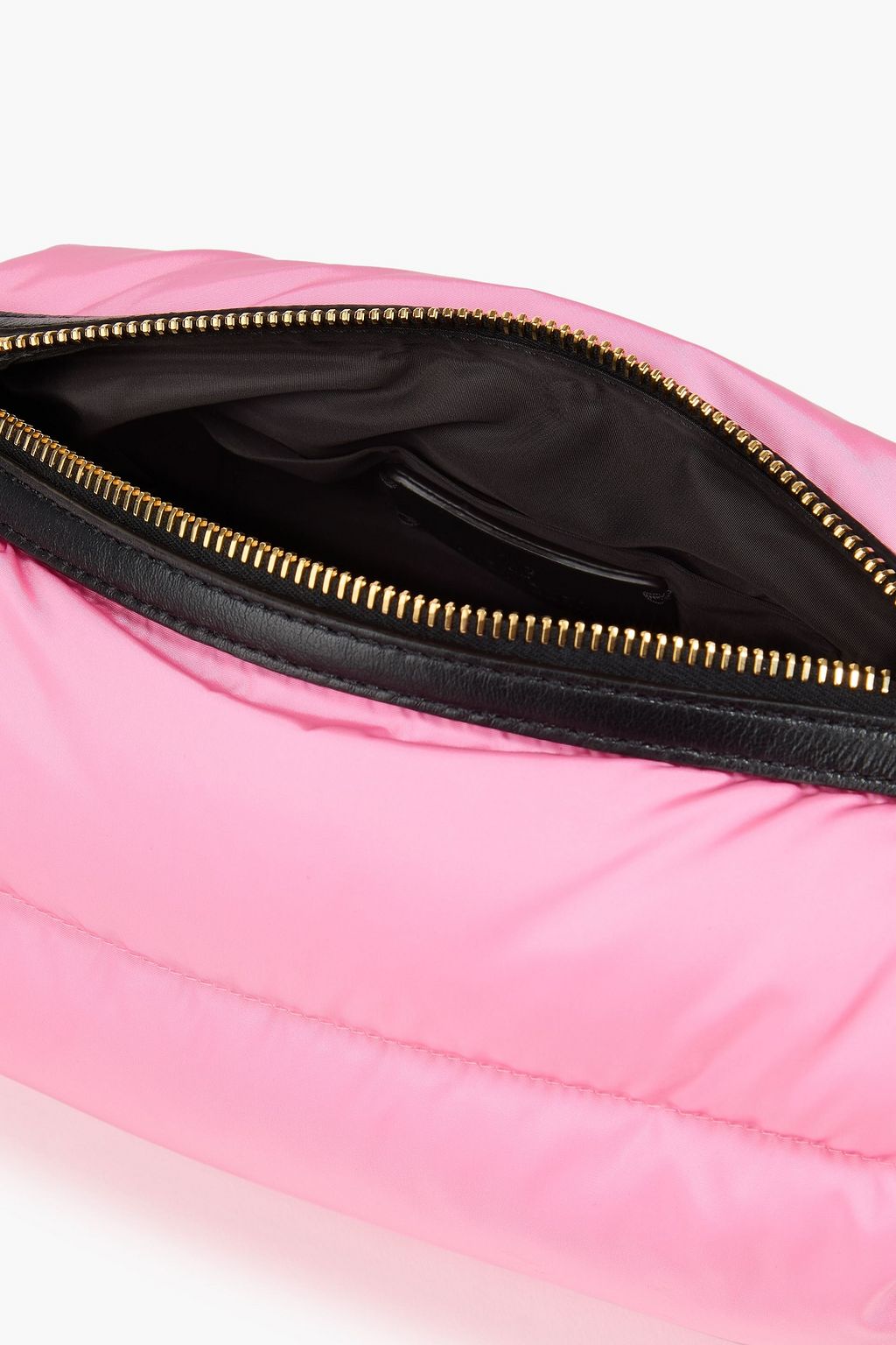 MONCLER Keoni quilted shell and leather cross-body bag