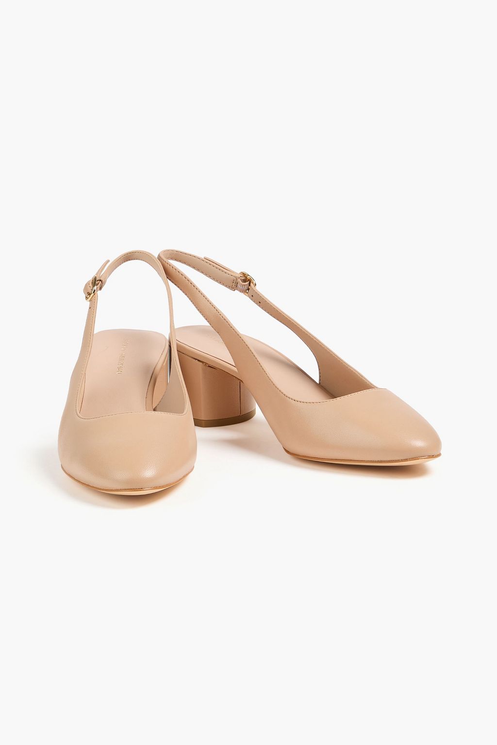 STUART WEITZMAN 브리짓 50 가죽 슬링백 펌프스