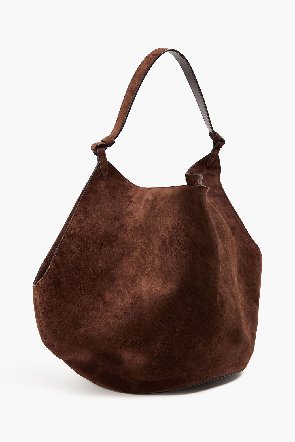 KHAITE Lotus suede tote