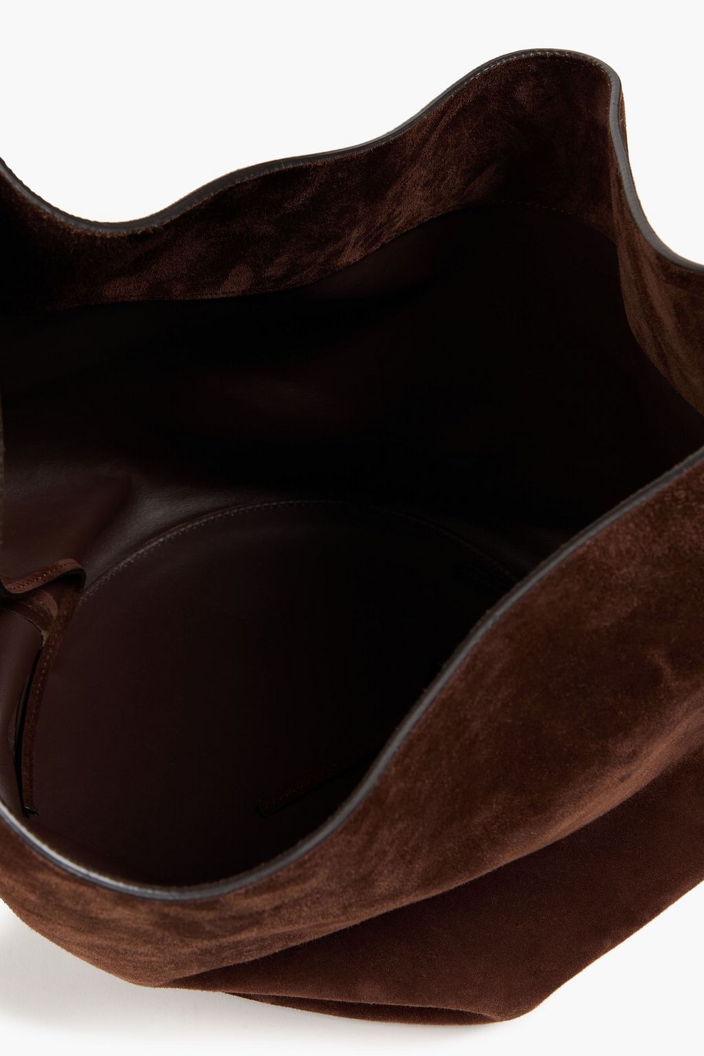 KHAITE Lotus suede tote