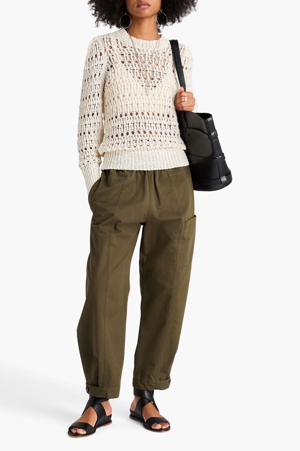 ISABEL MARANT Pullover „Gemma“ aus Lochstrick aus einer Baumwollmischung