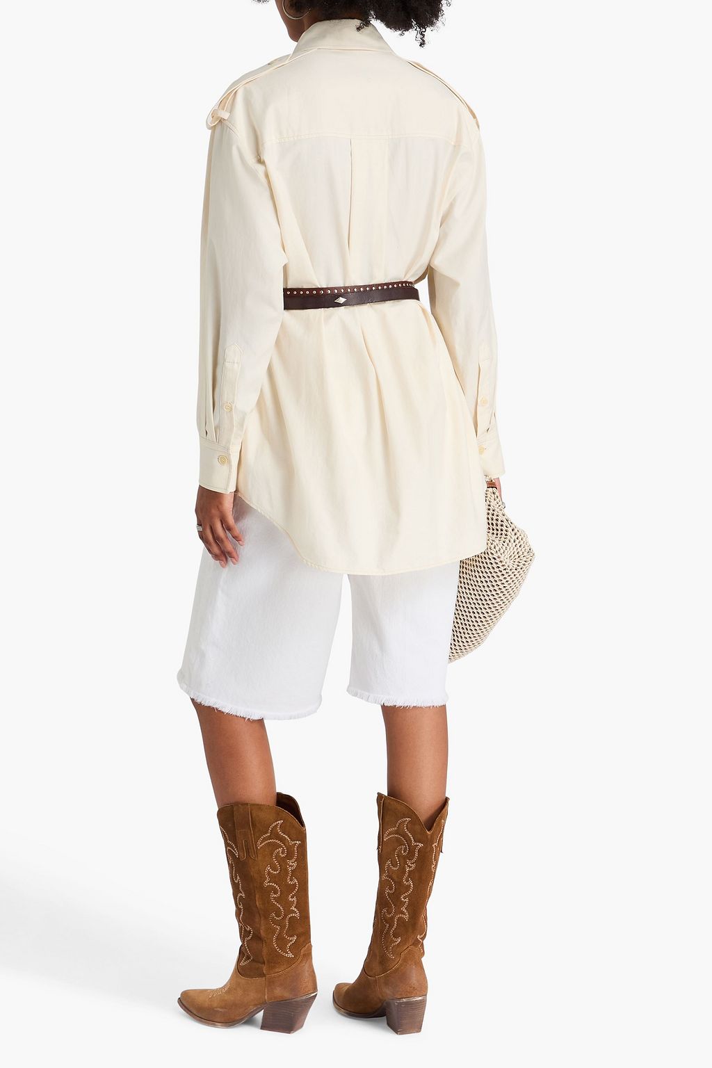 ISABEL MARANT Hemd aus Baumwoll-Twill mit Falten