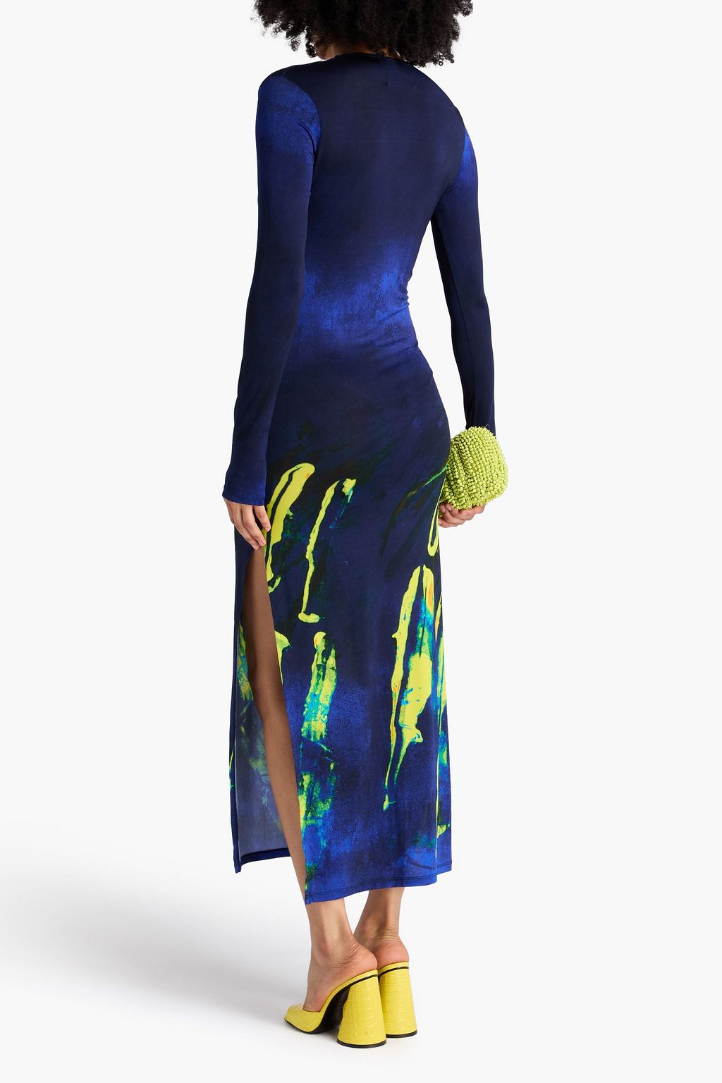 LOUISA BALLOU Helios Maxikleid aus Jersey mit Print und Verzierung