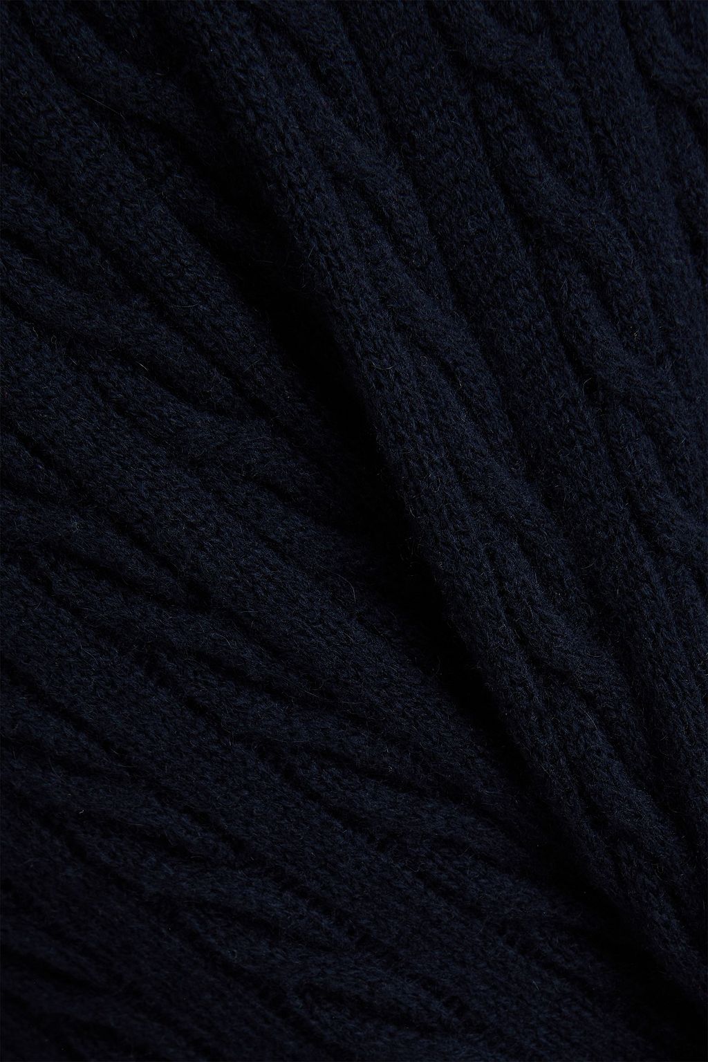 MONCLER Cable-knit wool and cashmere-blend sweater
