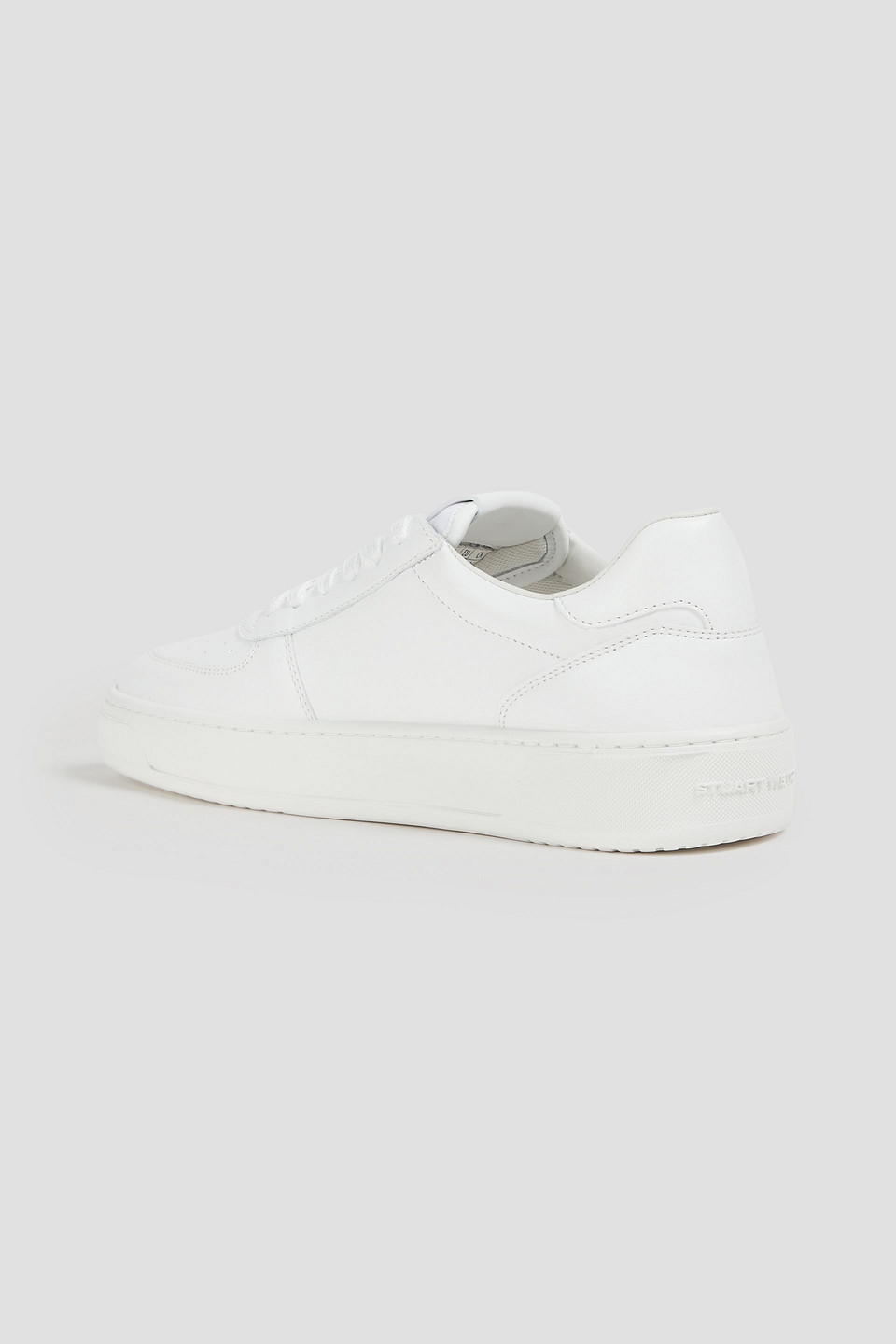  Stuart Weitzman - Sneakers „courtside“ Aus Leder Mit Kunstperlen - Weiß - Us 10 