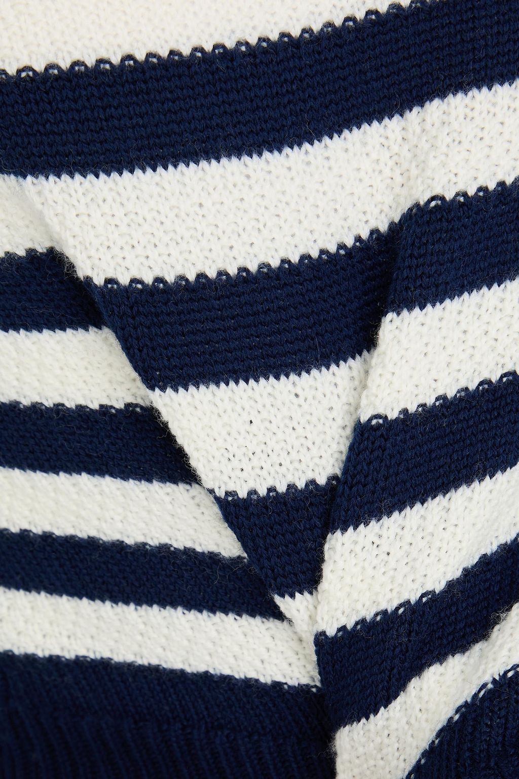 CLAUDIE PIERLOT Striped wool turtleneck sweater