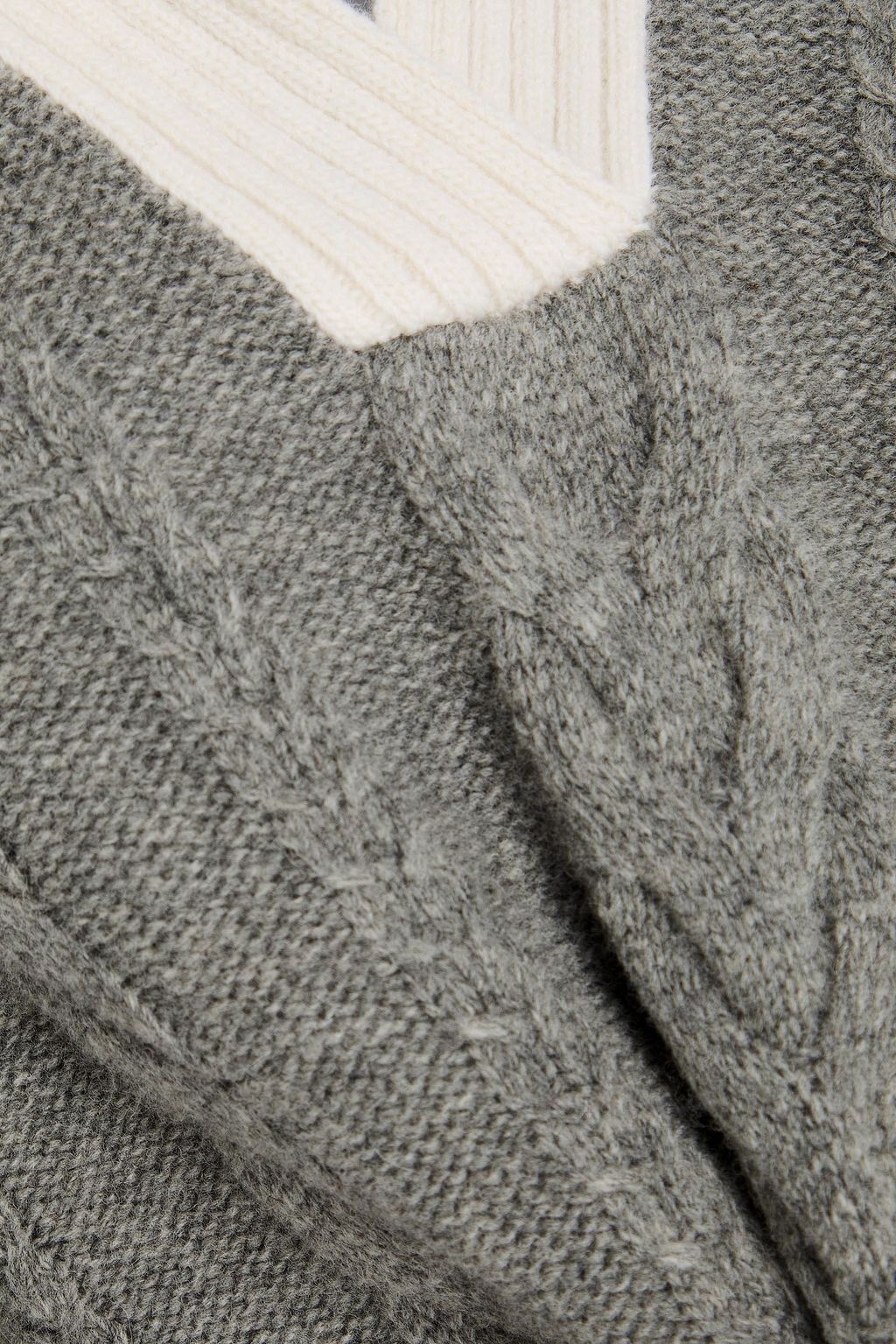 CLAUDIE PIERLOT 케이블 니트 울 혼방 스웨터