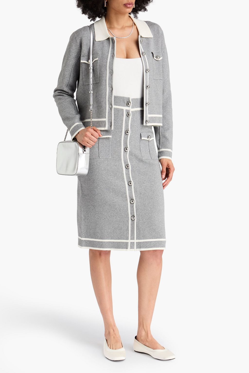 CLAUDIE PIERLOT ストレッチニット カーディガン