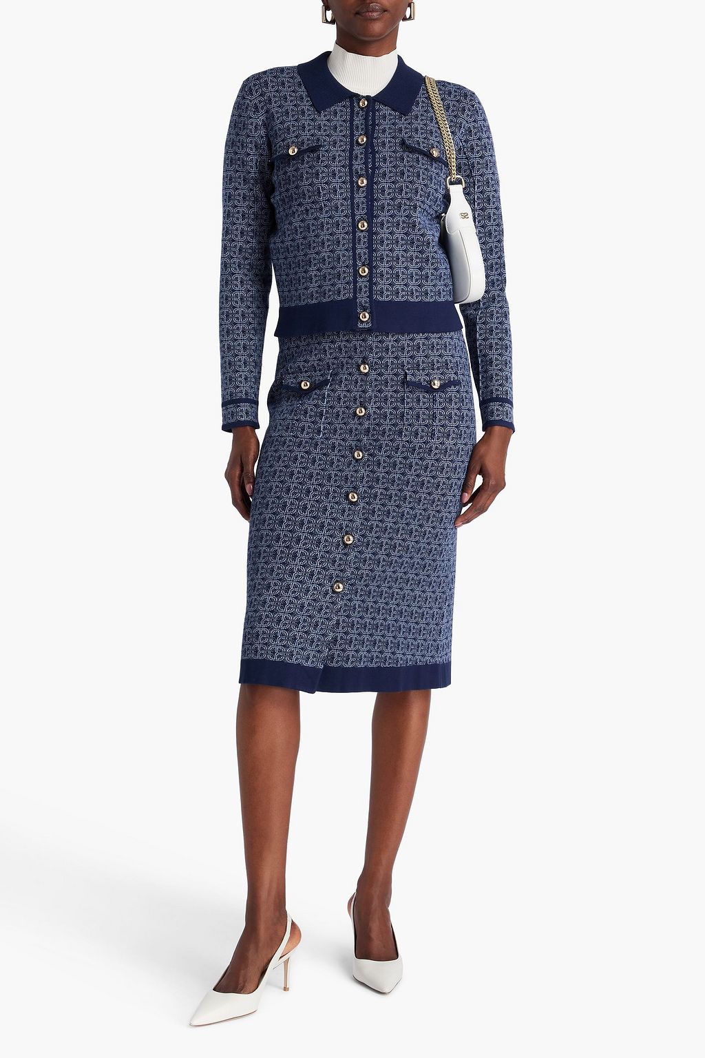 CLAUDIE PIERLOT ジャカードニット カーディガン