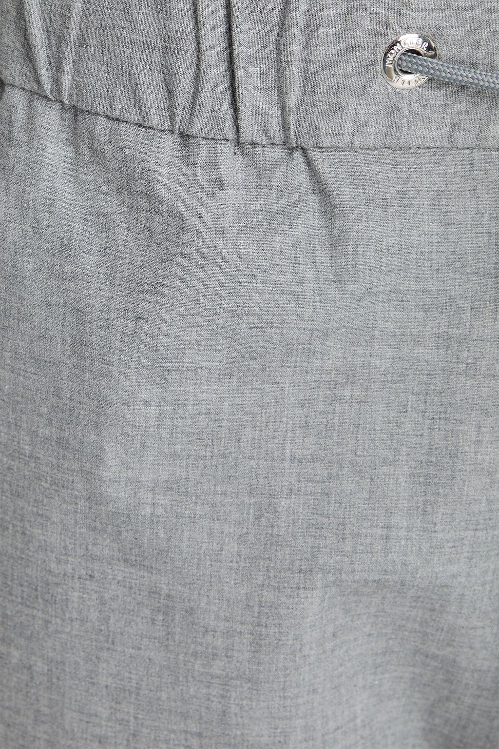 MONCLER Tapered cotton-blend drawstring pants