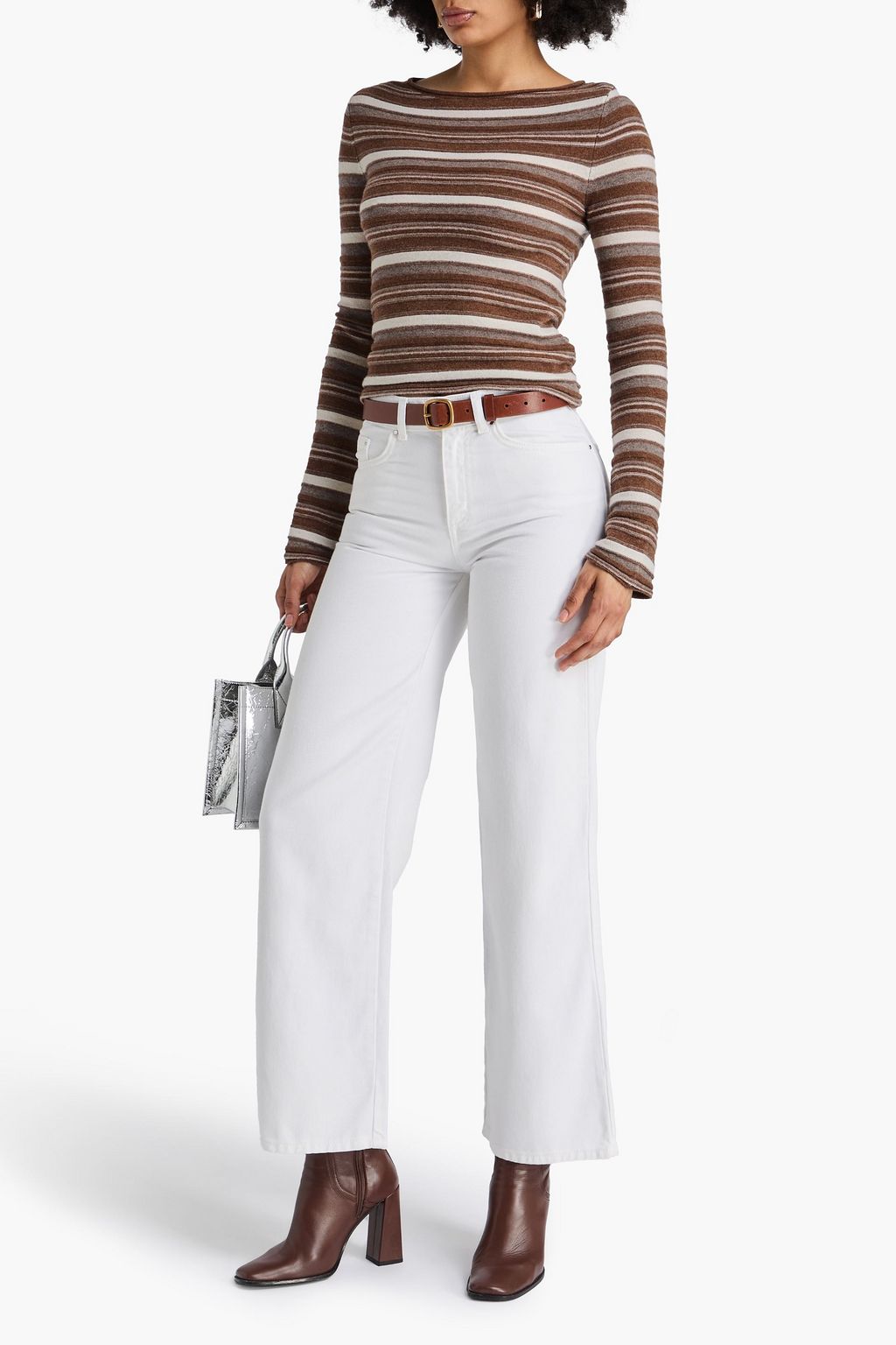 CLAUDIE PIERLOT 스트라이프 울 스웨터