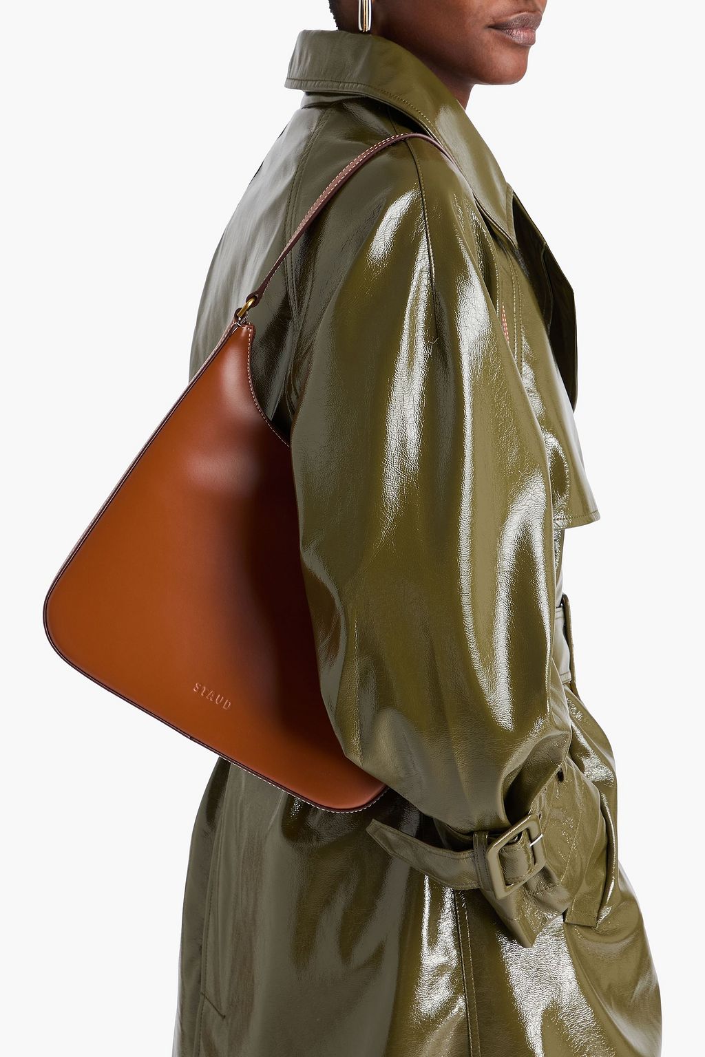STAUD Alec leather shoulder bag