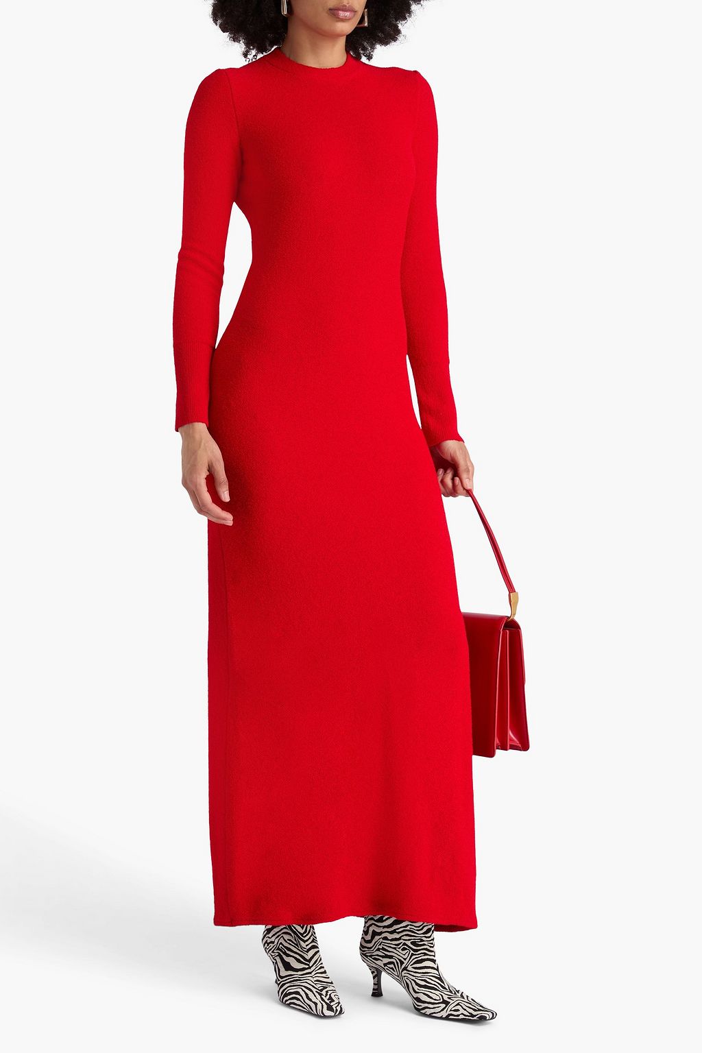 PROENZA SCHOULER Lara wandelbares Maxikleid aus Bouclé mit Cut-out