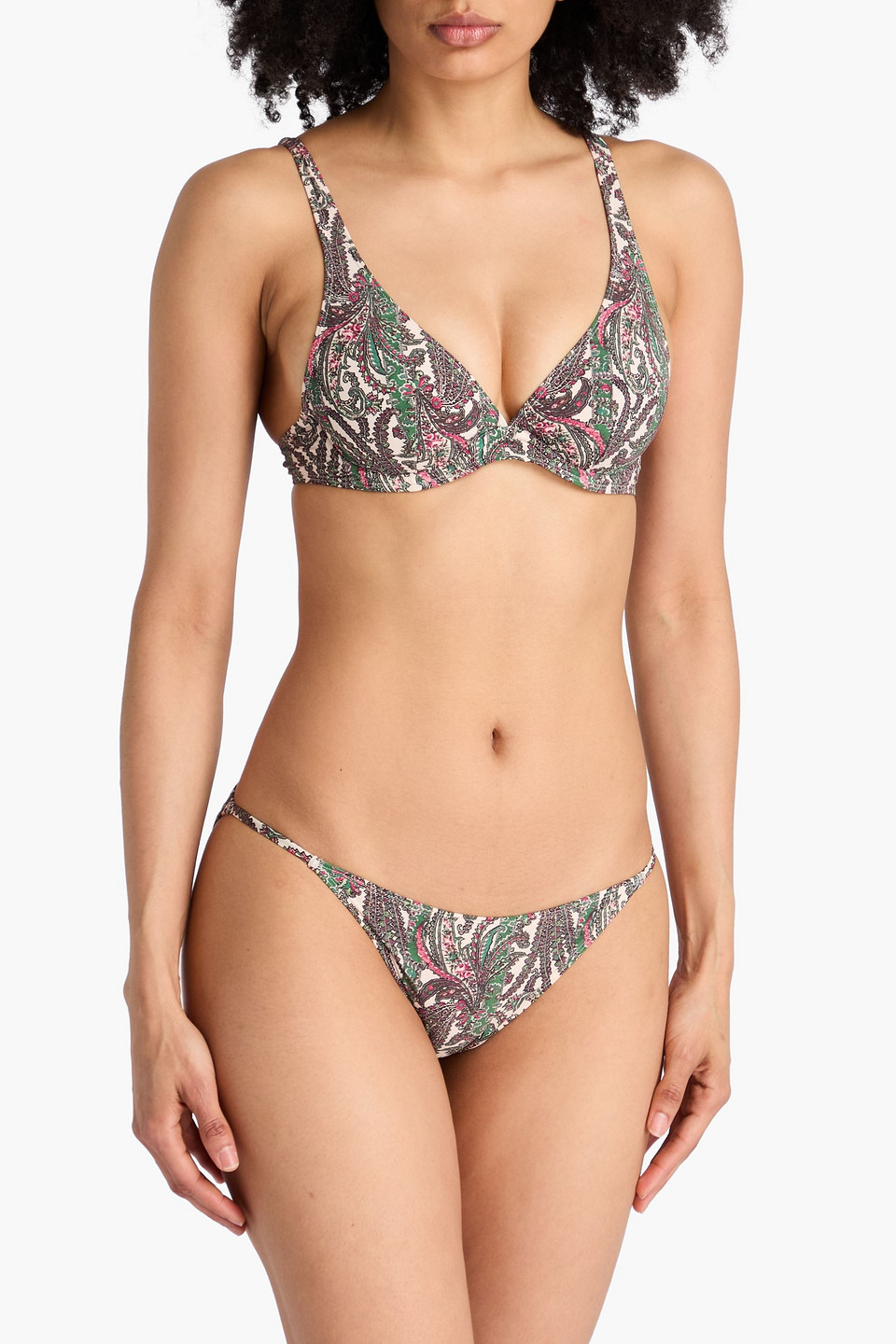  Isabel Marant - Phili Bikini-höschen Mit Print - Grün - Fr 36 