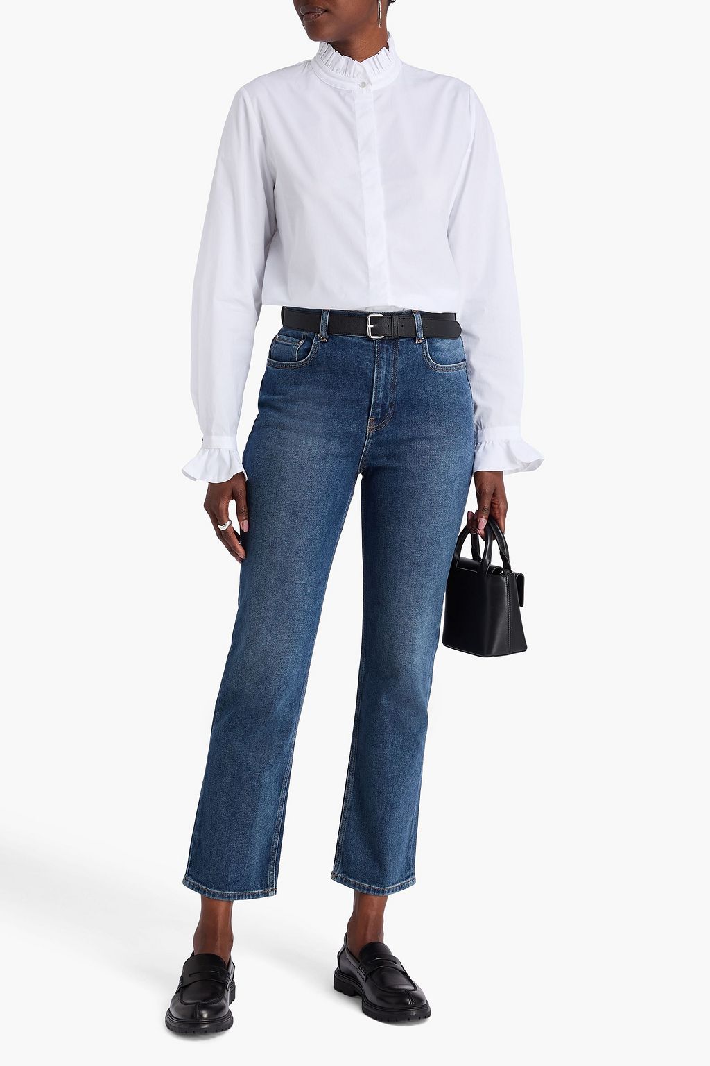 CLAUDIE PIERLOT Cayana cotton-poplin shirt