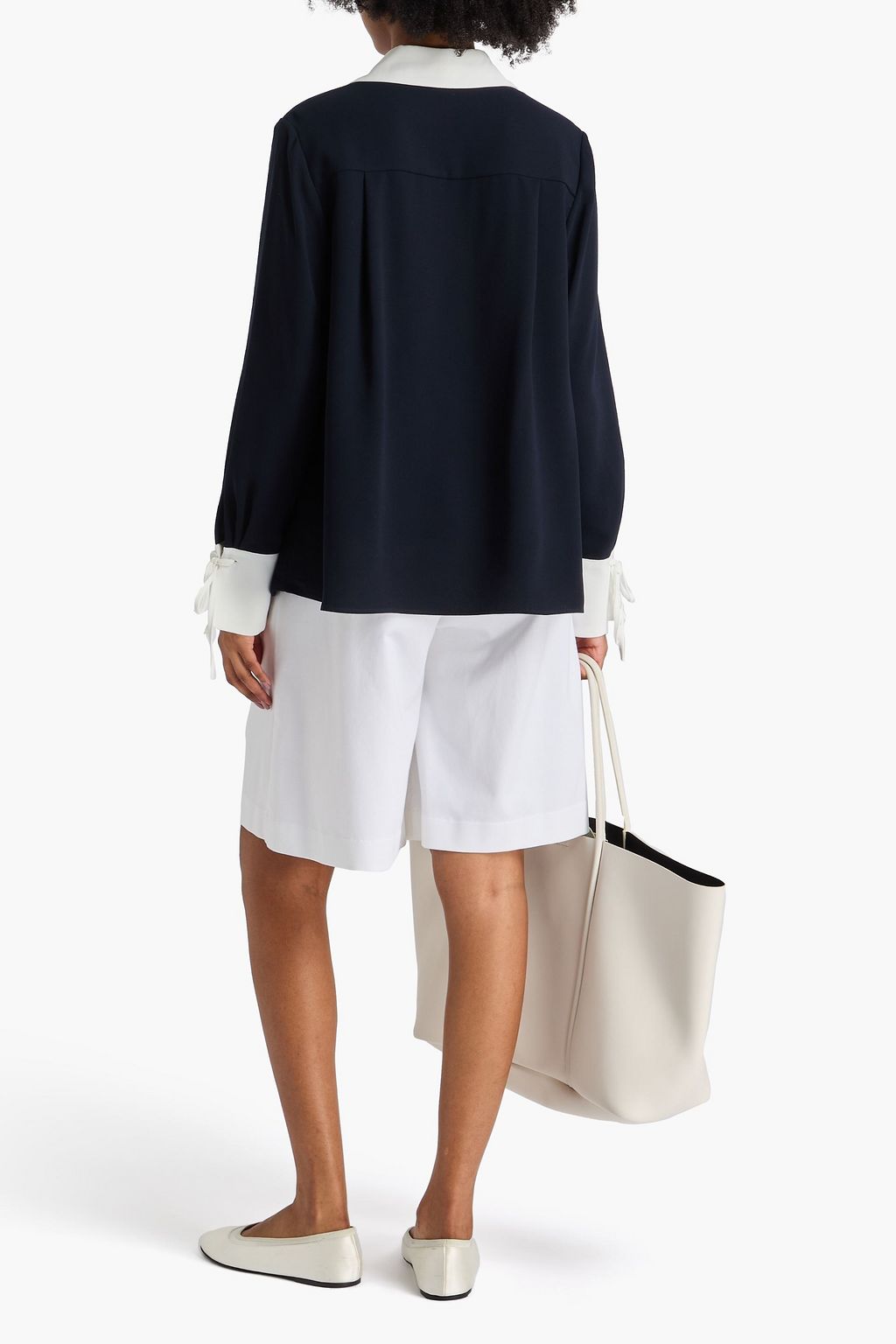 CLAUDIE PIERLOT Bluse aus Crêpe mit Falten