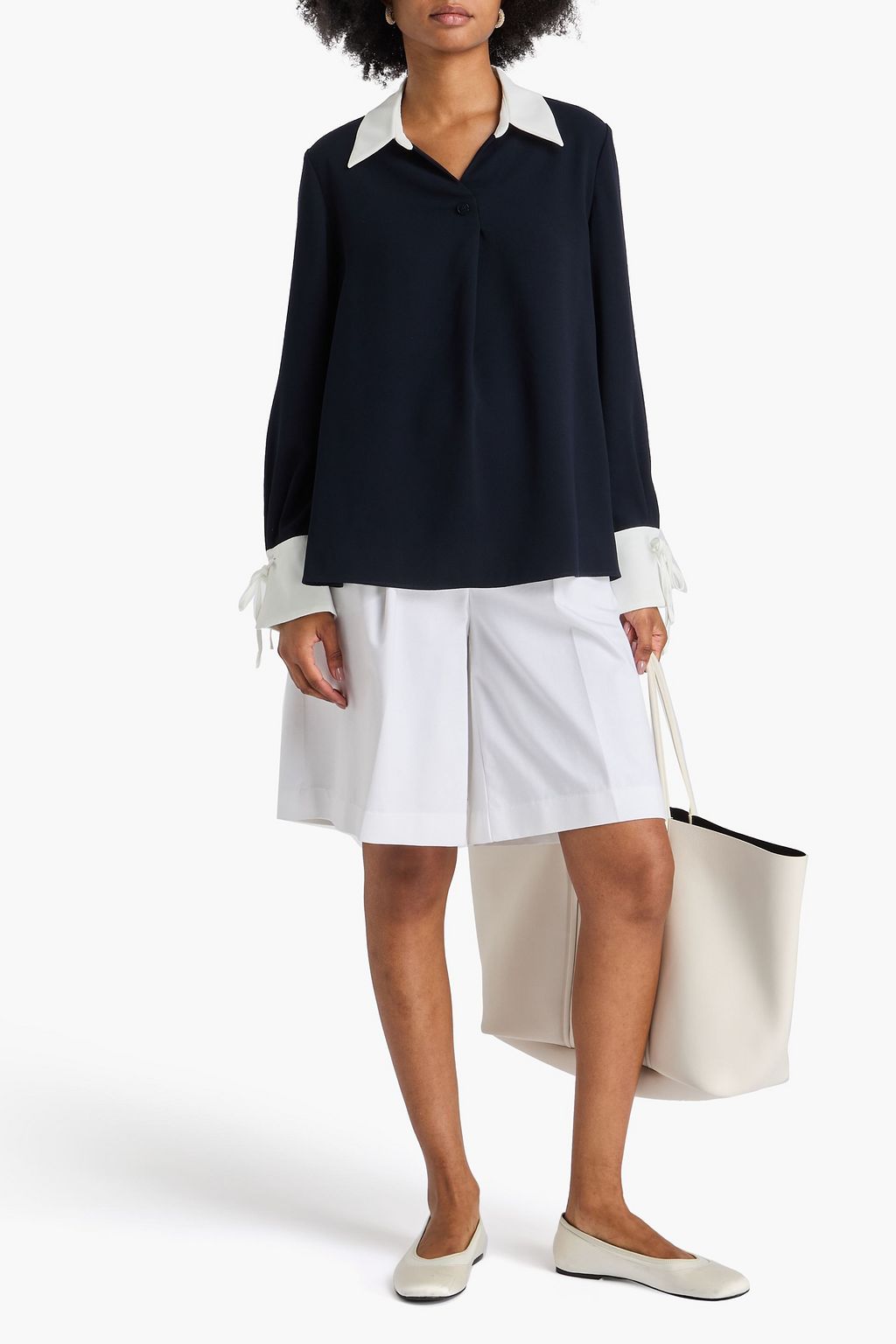 CLAUDIE PIERLOT Bluse aus Crêpe mit Falten