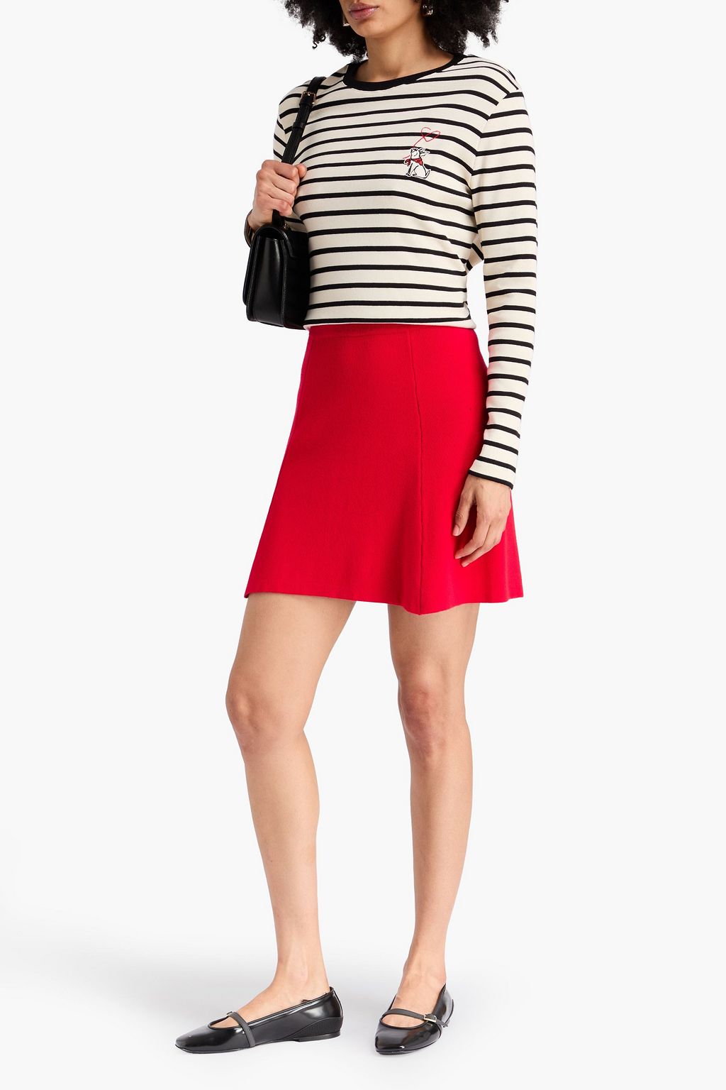CLAUDIE PIERLOT コットンジャージー トップス ストライプ