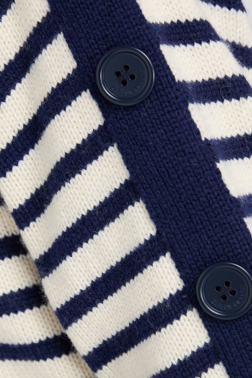 CLAUDIE PIERLOT ニット タートルネック ミニワンピース ストライプ