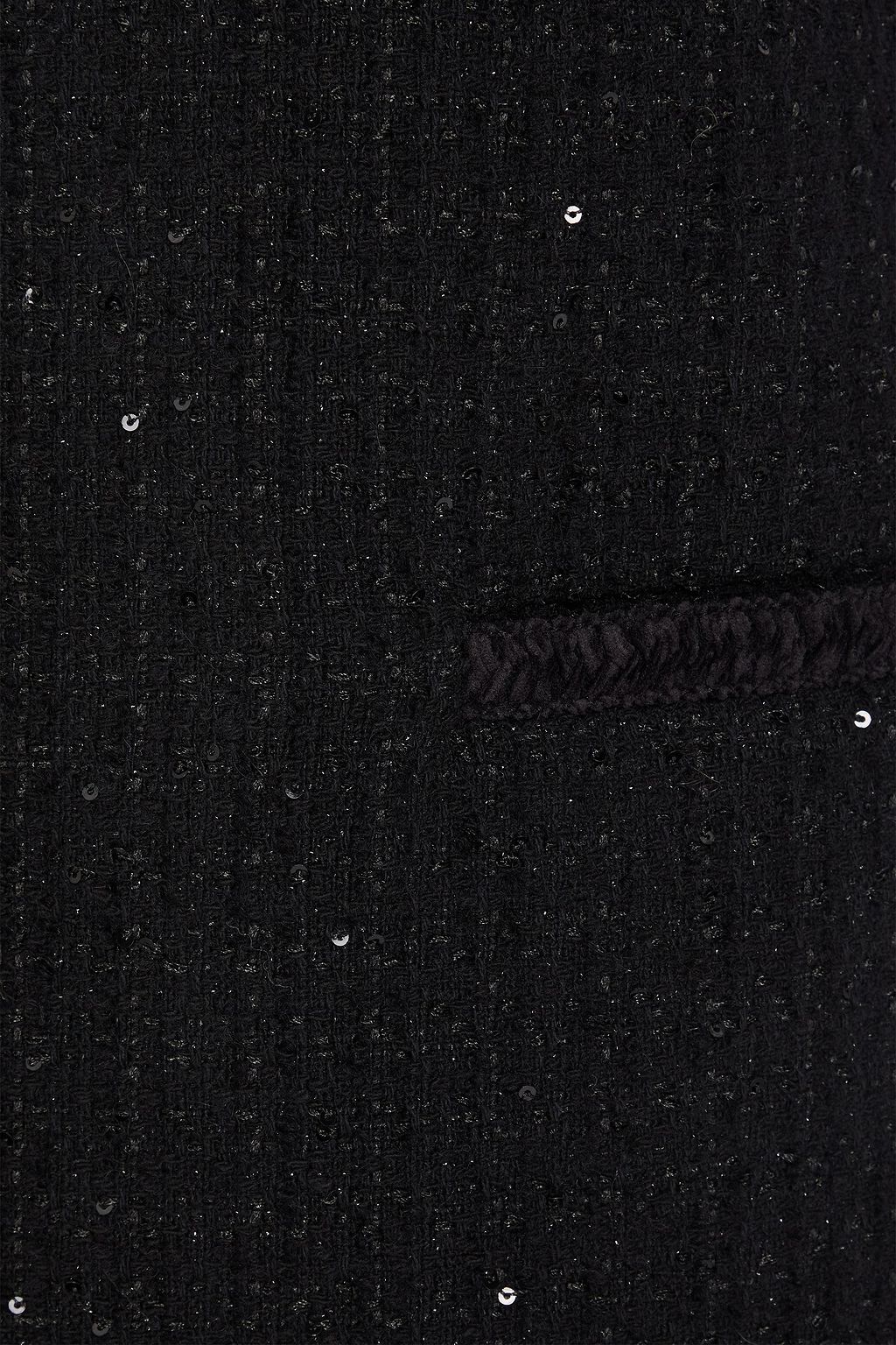 CLAUDIE PIERLOT Sequin-embellished bouclé-tweed mini dress