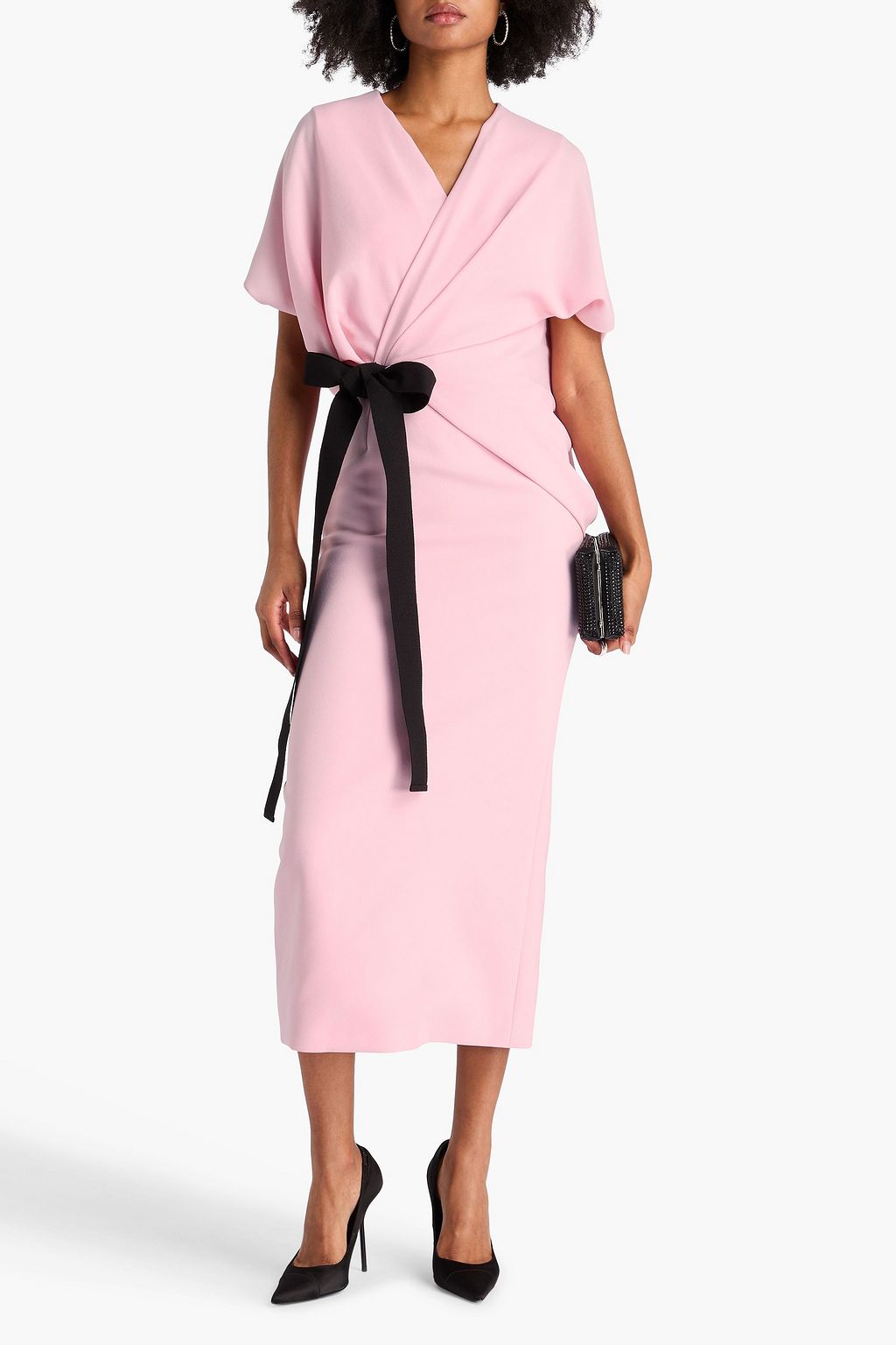 ROKSANDA Desona bow-detailed crepe midi dress