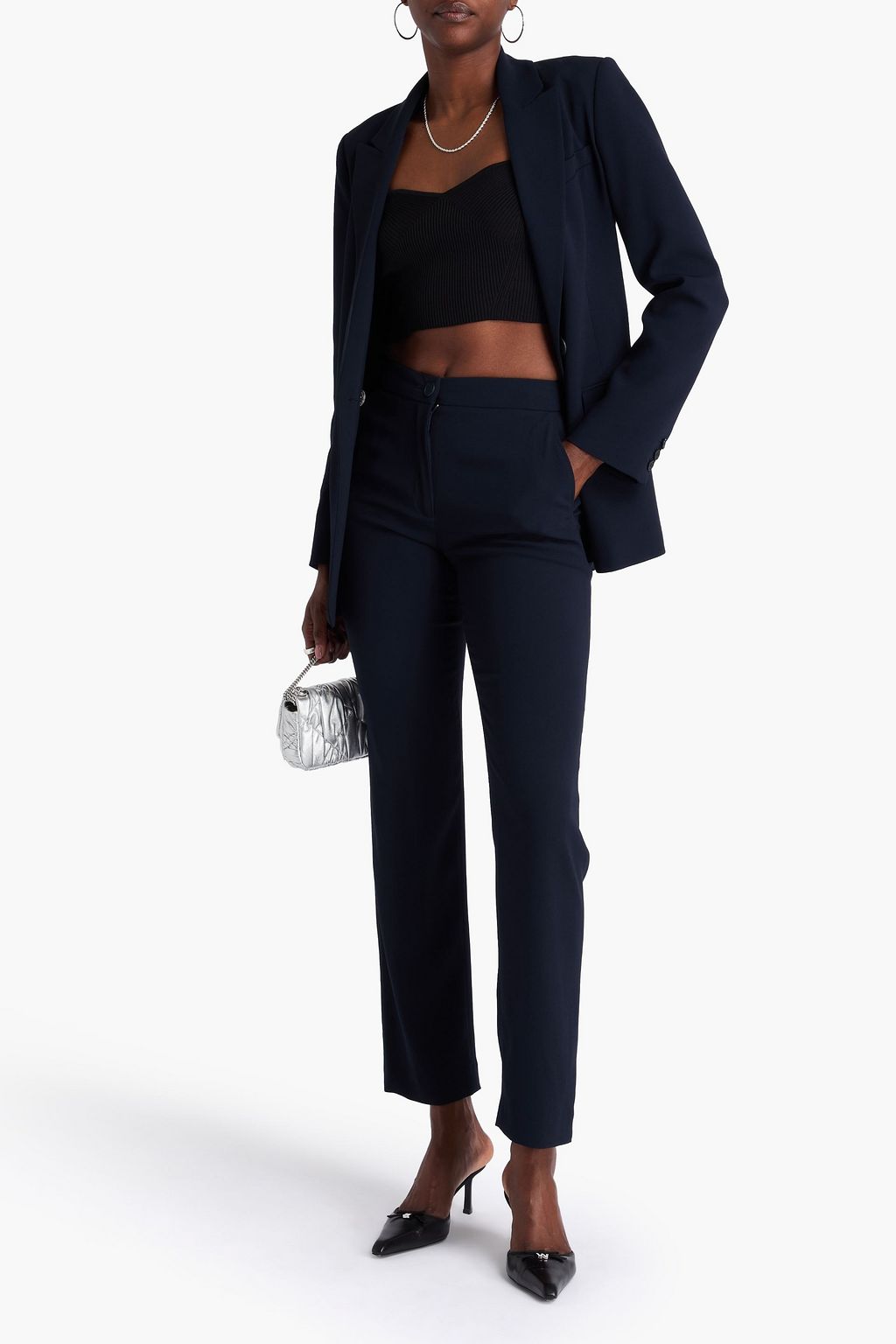 CLAUDIE PIERLOT クレープ テーパードパンツ