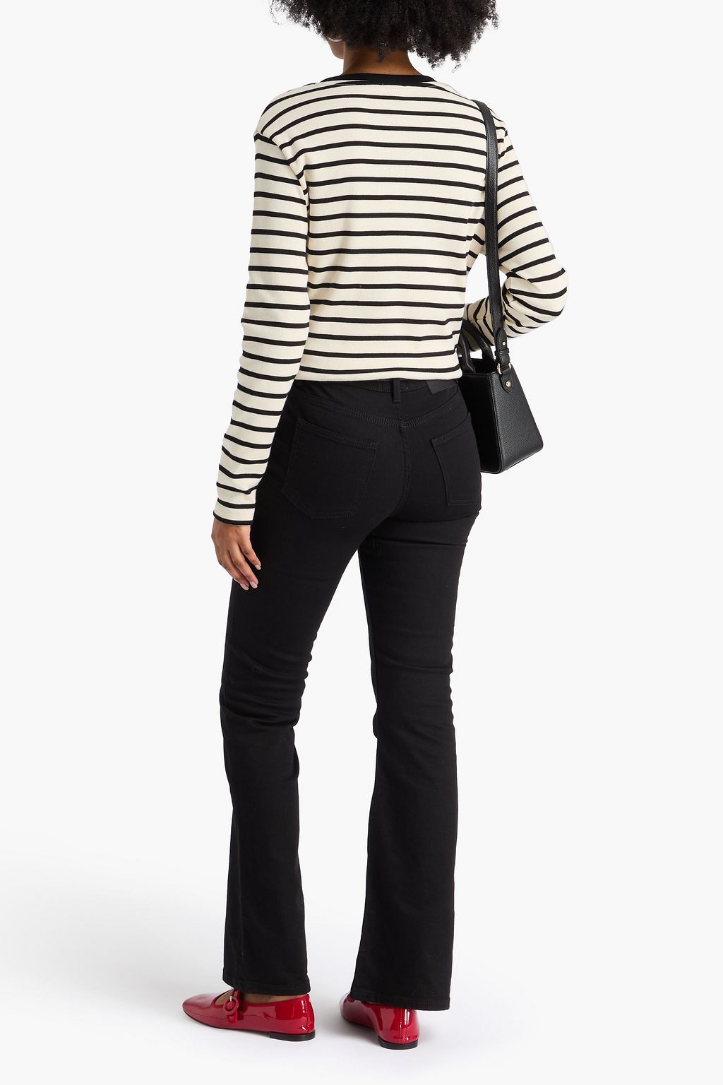 CLAUDIE PIERLOT Paul high-rise flared jeans