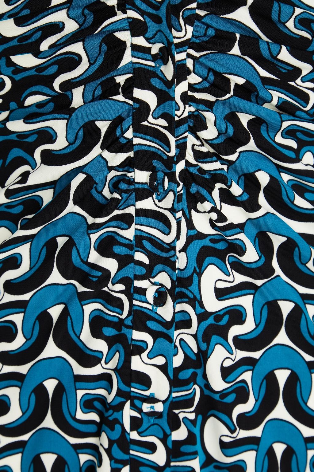 DIANE VON FURSTENBERG Sheska ruched printed jersey mini dress