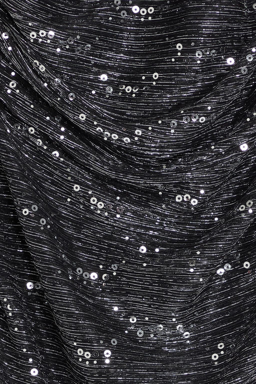 TALBOT RUNHOF Cape-effect sequined jersey gown